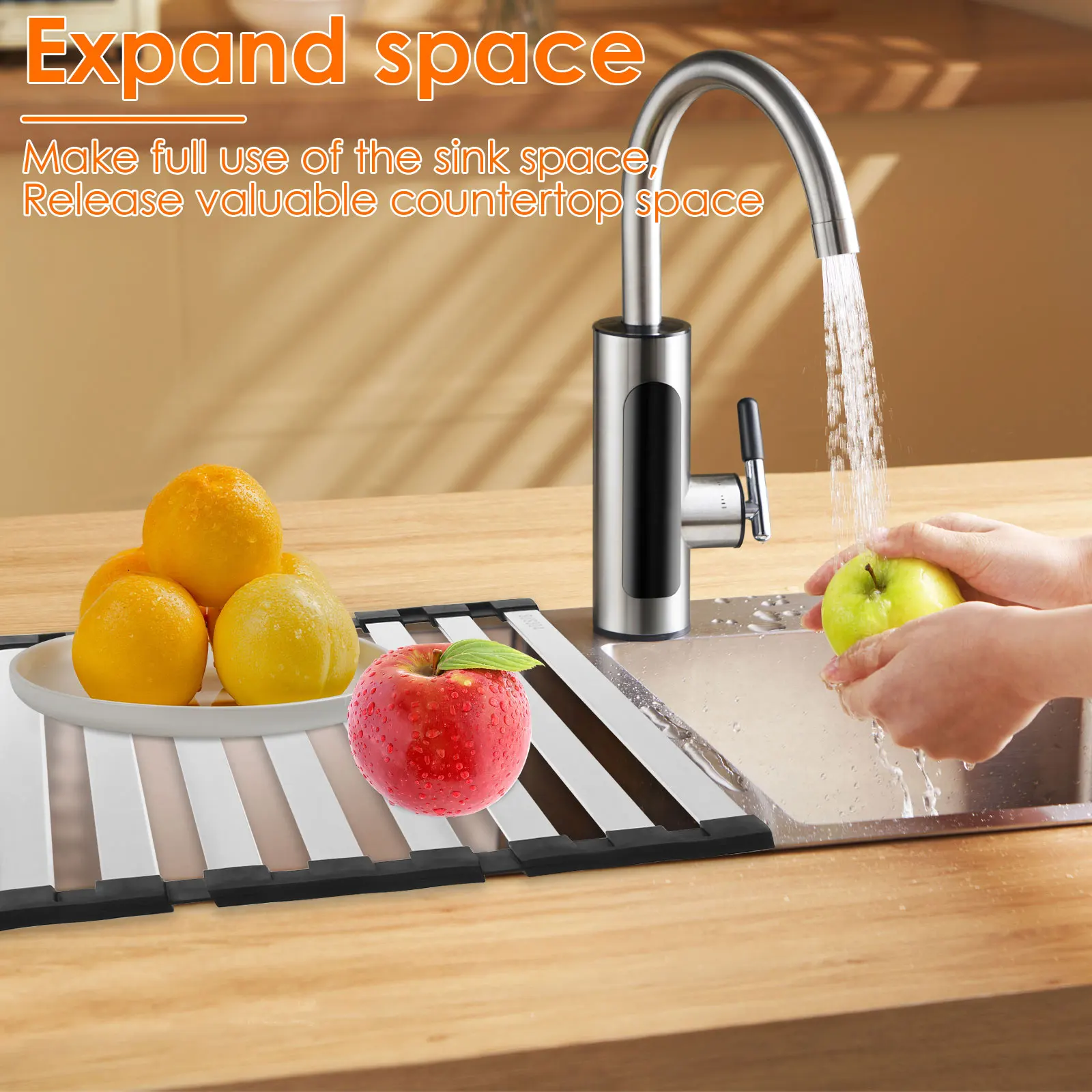 Stainless Steel Foldable Dish Drying Rack