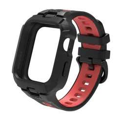 Versatile 2 - in - 1 Protective Band and Case for Huawei Fit 4Pro (Black Red)