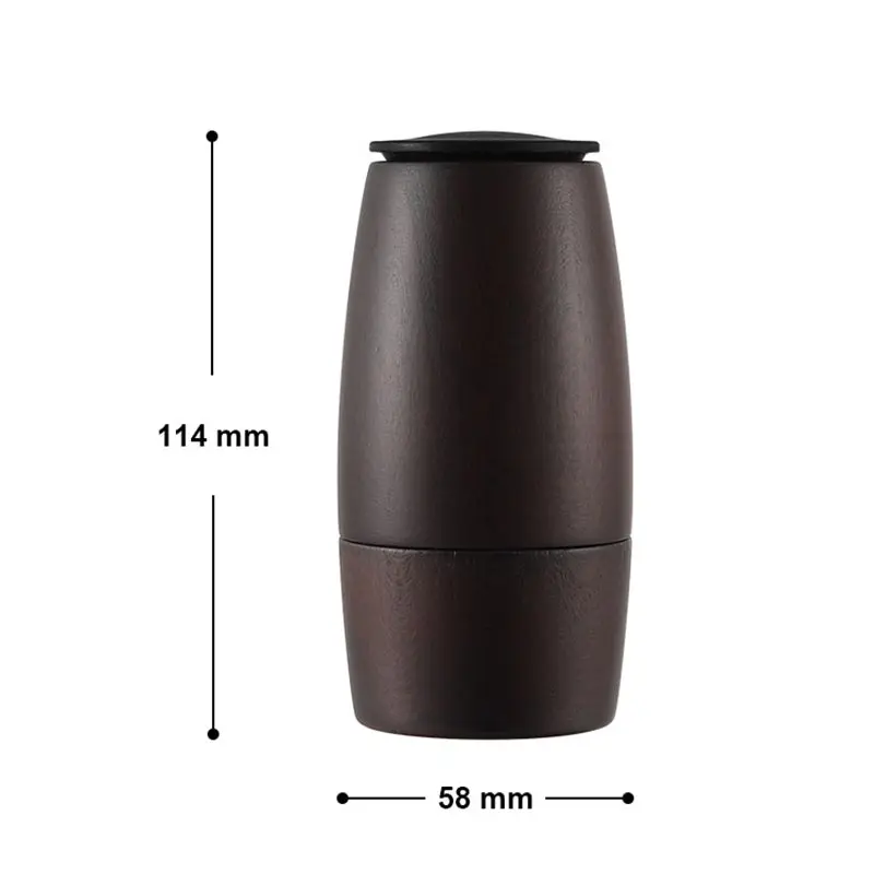 Description Picture 3 of itemCreative Wine Barrel Pepper Mill Full Beech Wood Manual Sea Salt Black Pepper Grinder Home Kitchen Freshly Spice Peppercorn Mill