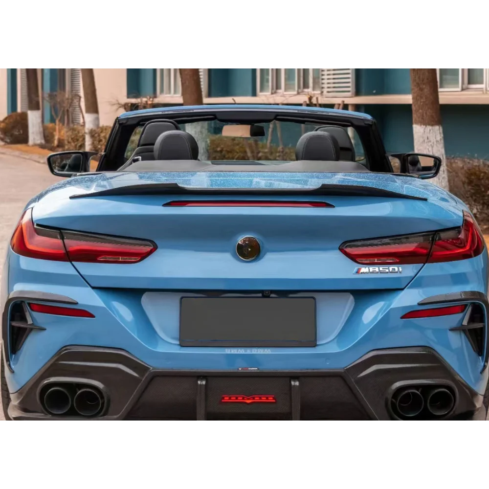For BMW 8 Series G16-Real Dry Carbon Fiber Rear Diffuser Rear Lip Perfect Installation Spoiler