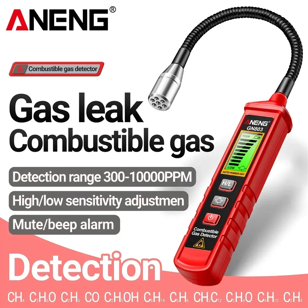 ANENG GN803 Gas Leak Detector Handheld Methane Combustible Gas Testers Portable Gases Concentration Analyzer Meter gas leak detector
