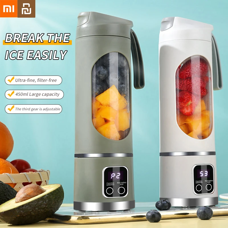 

Соковыжималка Xiaomi Youpin, электрическая бытовая мини-соковыжималка для дробленного льда с большой емкостью и цифровым дисплеем, мощный двигатель