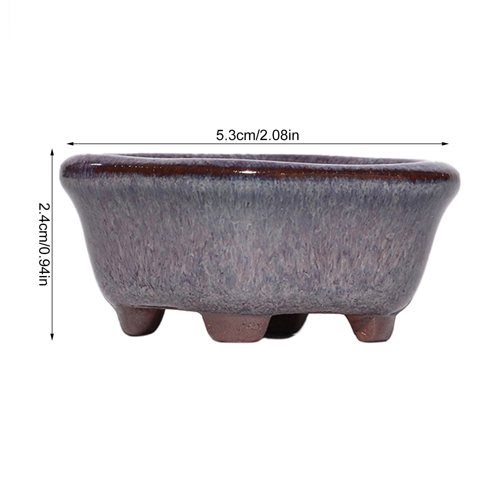 Decorative Mini Ceramic Succulent Planter with Breathable Design