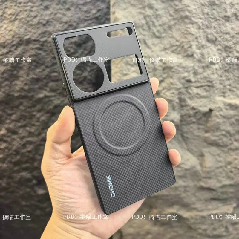 Vegan Leather Magnetic Stripe Phone Case with Shockproof Bumper