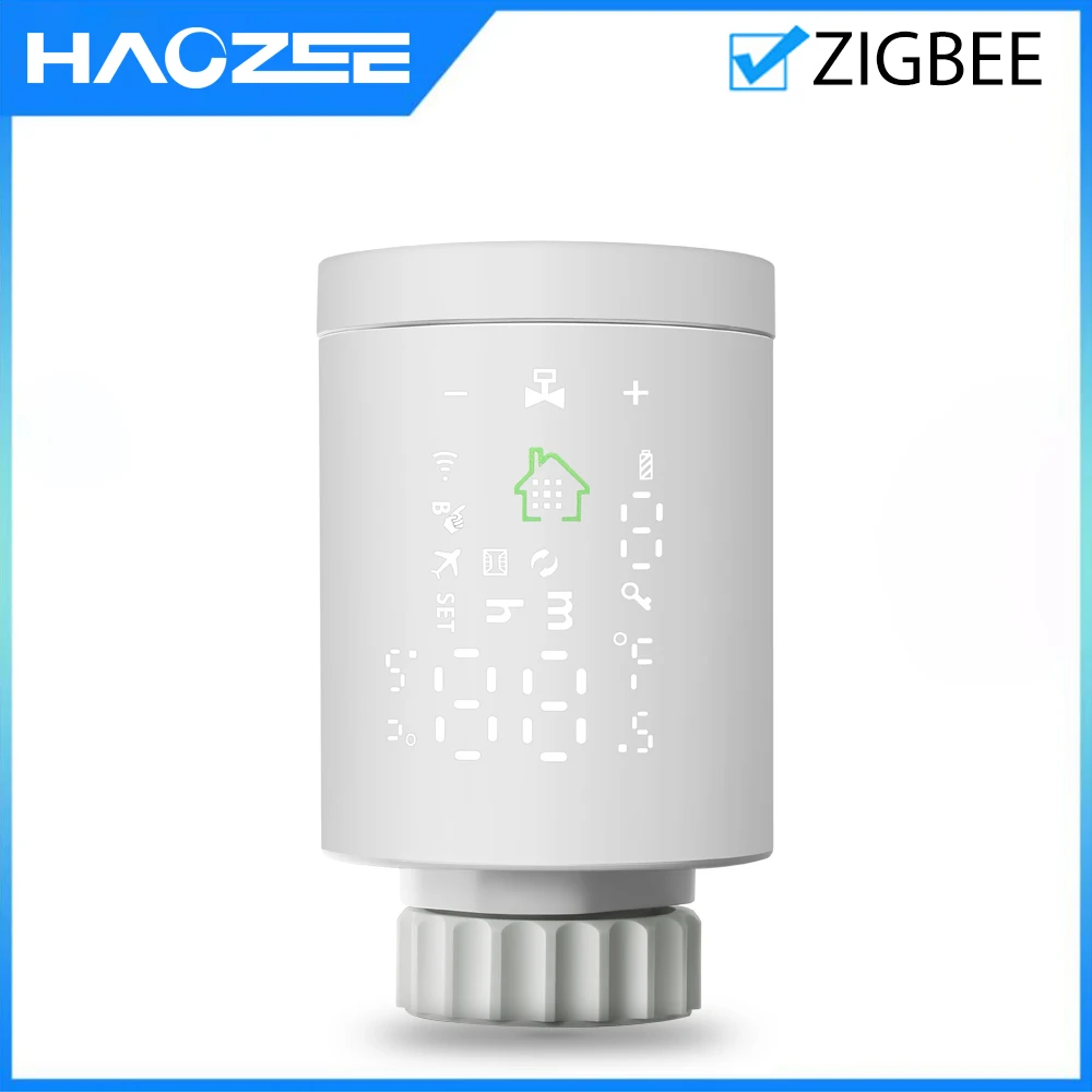 Tuya Smart ZigBee Radiator Actuator Programmable Thermostat Thermostatic  Radiator Valve Temperature Controller Support Alexa