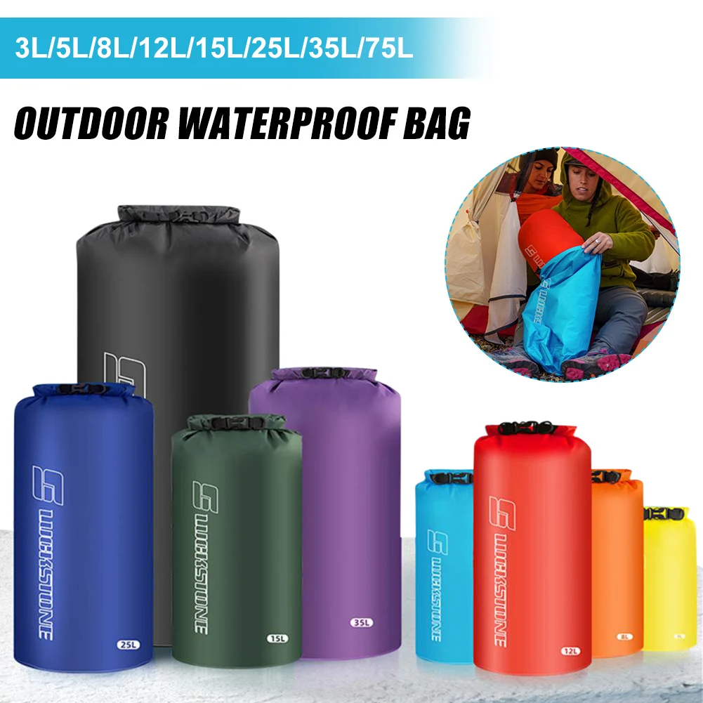 

Outdoor Waterproof Dry Bag Pack Sack Swimming Rafting Kayaking River Trekking Floating Sailing Boating Camping Equipment