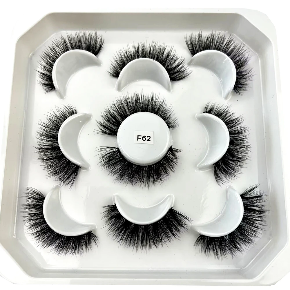 Short lashes 5 Pairs 3D Mink Lashes Natural Eyelash Dramatic False Eyelashes Faux Cils Makeup Fake Eyelash Extension maquiagem