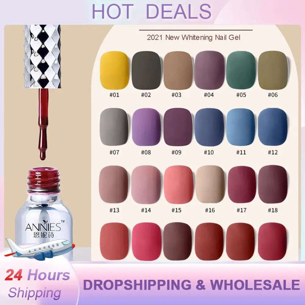 Annies Gel Nail Polish 15Ml Neon Hybrid Vernice Semi Permanent Nail Art Design Soak Off Top Base Coat Esmalte Uv Gel Nail Polish