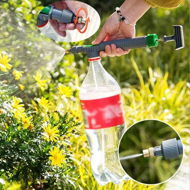 Kertészeti Nyomás Pray -Kerti Víz Permetezőgép Állítsa Be A Kocsi Fúvóka Sprinkler Kézi Porító Öntözés Porlasztása - Image 2