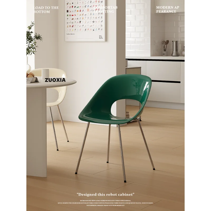 

Internet celebrity home modern minimalist creative back chair small apartment casual iron designer dining chair furniture كرسي
