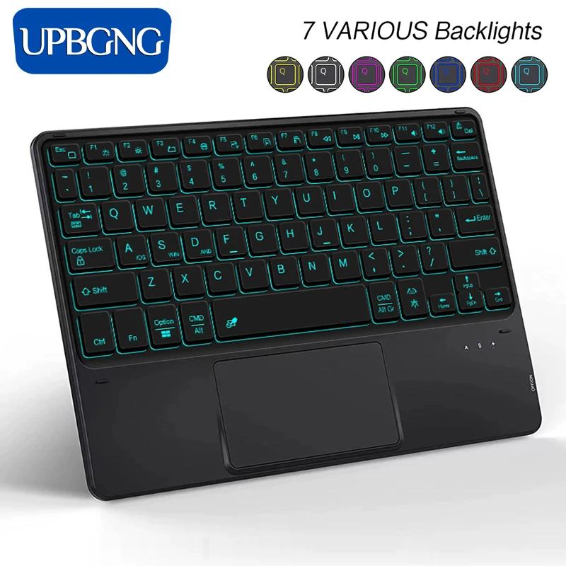 Backlit Keyboard for IPad 11th 11 Inch A16 Air 13 Air11 M3 Pro 11 Touch Keyboard for Galaxy Tab S10 Bluetooth wireless keyboard tablet keyboard ipad keyboard tablet keyboard case bluetooth keyboard case