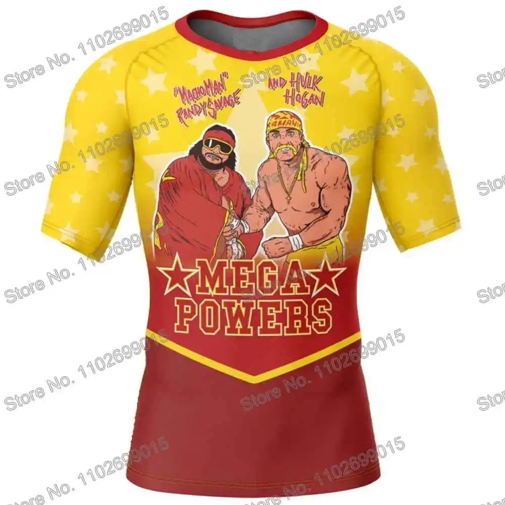 Macho Man Randy Savage The Cream Of The Crop Surfing Clothing Swimsuit Men Rash Guard Short Sleeve Diving Summer Beach Tights rash guard,surfing swimsuit