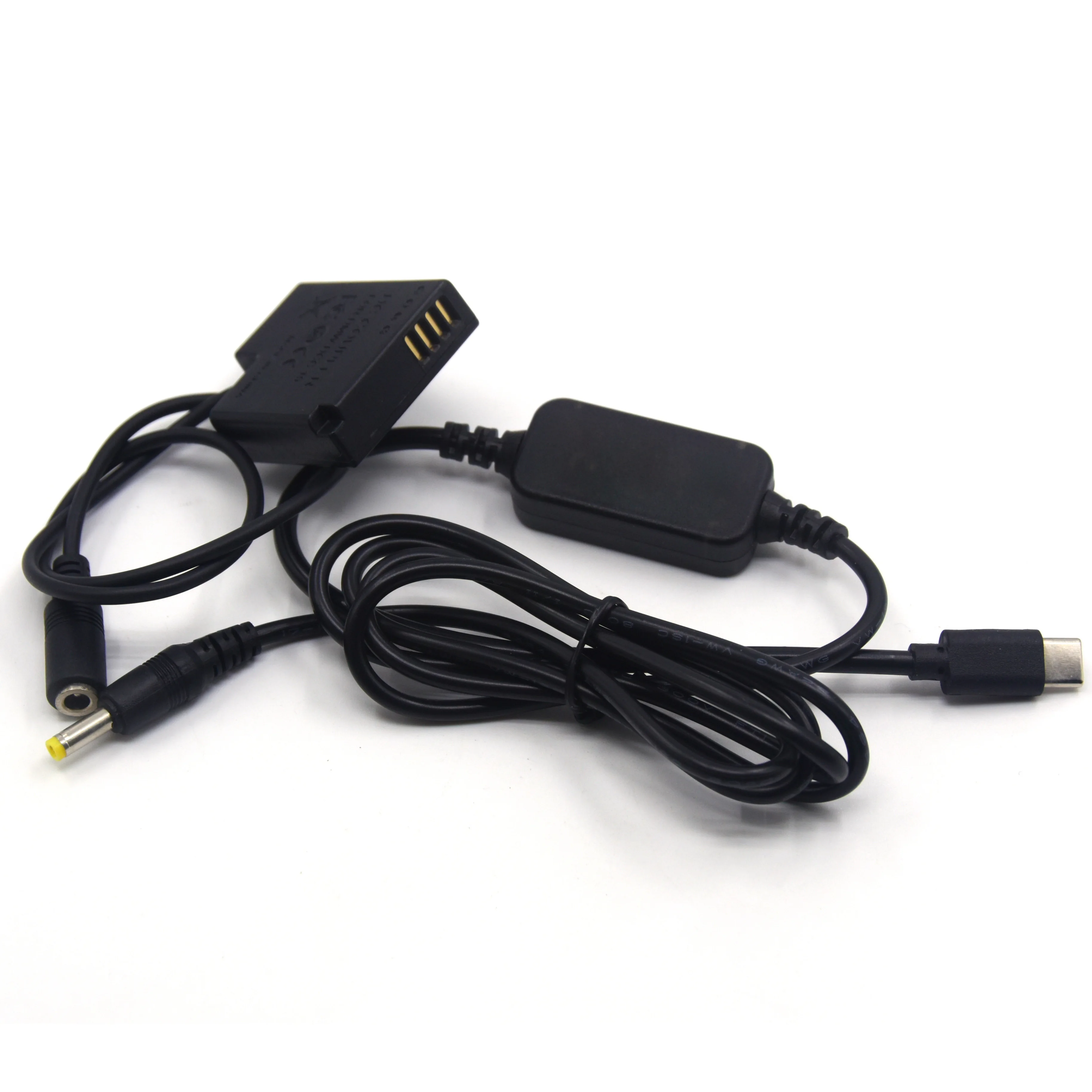 Vitesun USB Type C Power Adapter Cable + DMW-DCC15 Coupler DMW-BLH7 BLH7PP BLH7E Dummy Battery for Lumix DMC-GM5 GF7 GF8 GM1