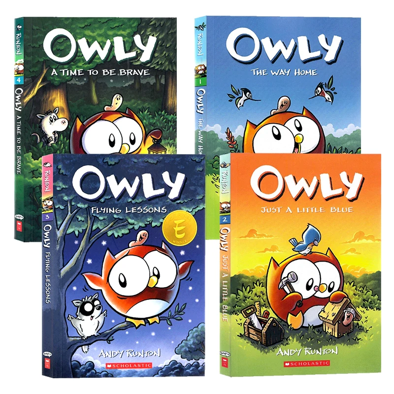 

4 книги/комплект, The Way Home Andy Runton, детские книги на английском языке для детей 7 8 9 10, графические романы