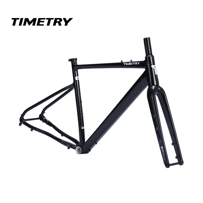 Carbon Bike Frameset Aluminum Alloy Gravel Road Bicycle Frame Carbon Fiber Fork
