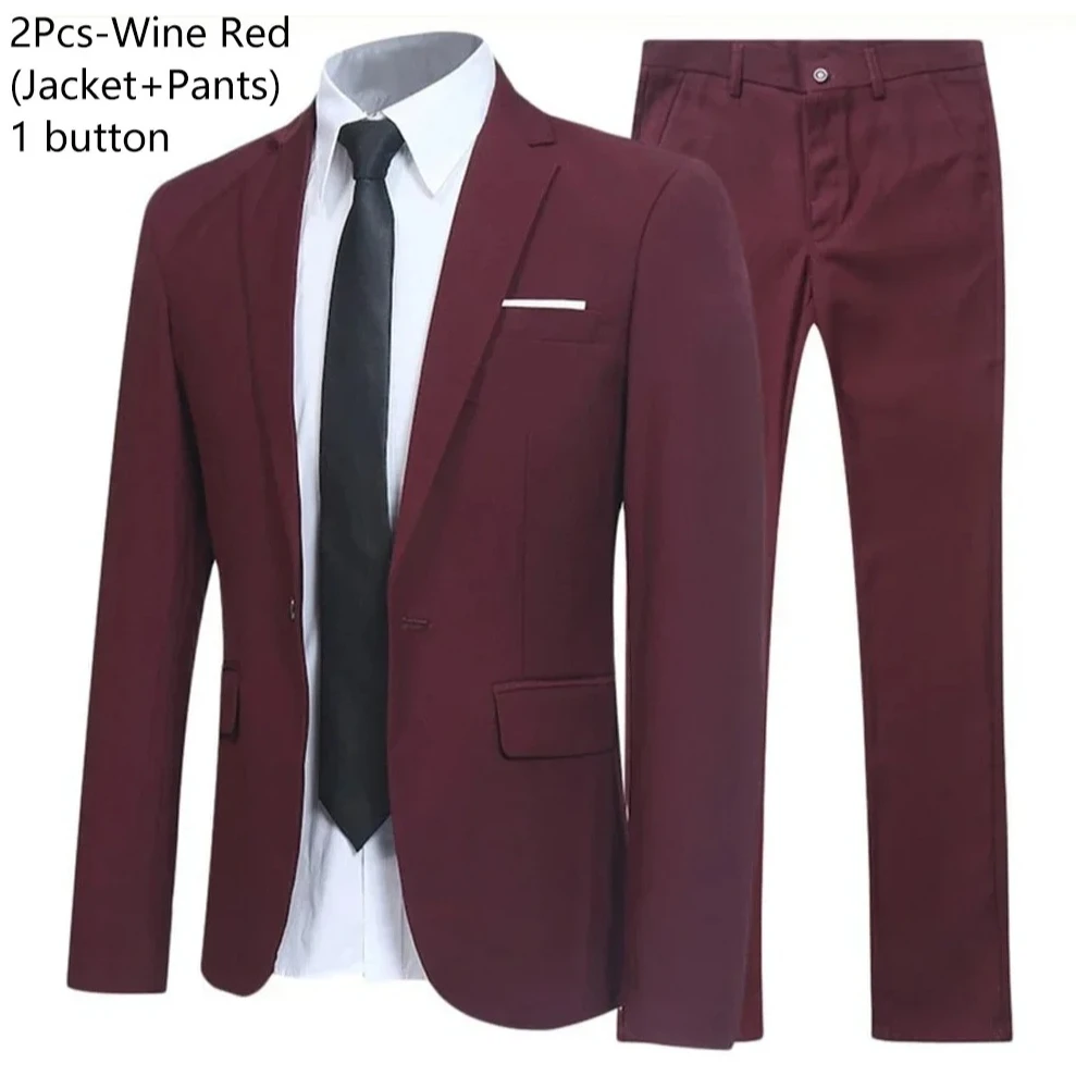 Completo a due pezzi color bordeaux