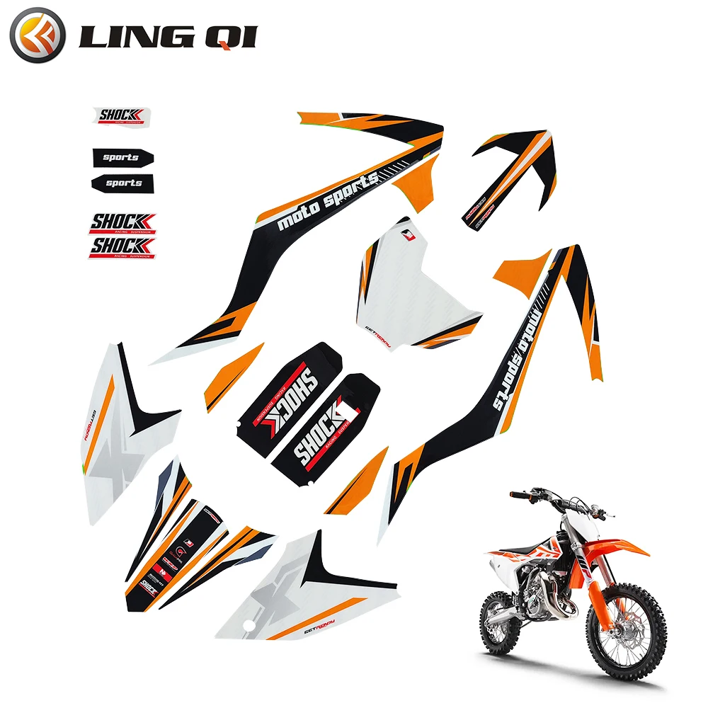 3M Graphics Sticker Backgrounds Decal For KT 65 For TaoTao DB20 Model Dirt Bike.Decals 3M Motorcycle Stickers