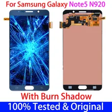 Ensemble écran tactile LCD avec brûlure et ombre, pour SAMSUNG galaxy Note 5 N9200 SM-N920 N920F, Original=