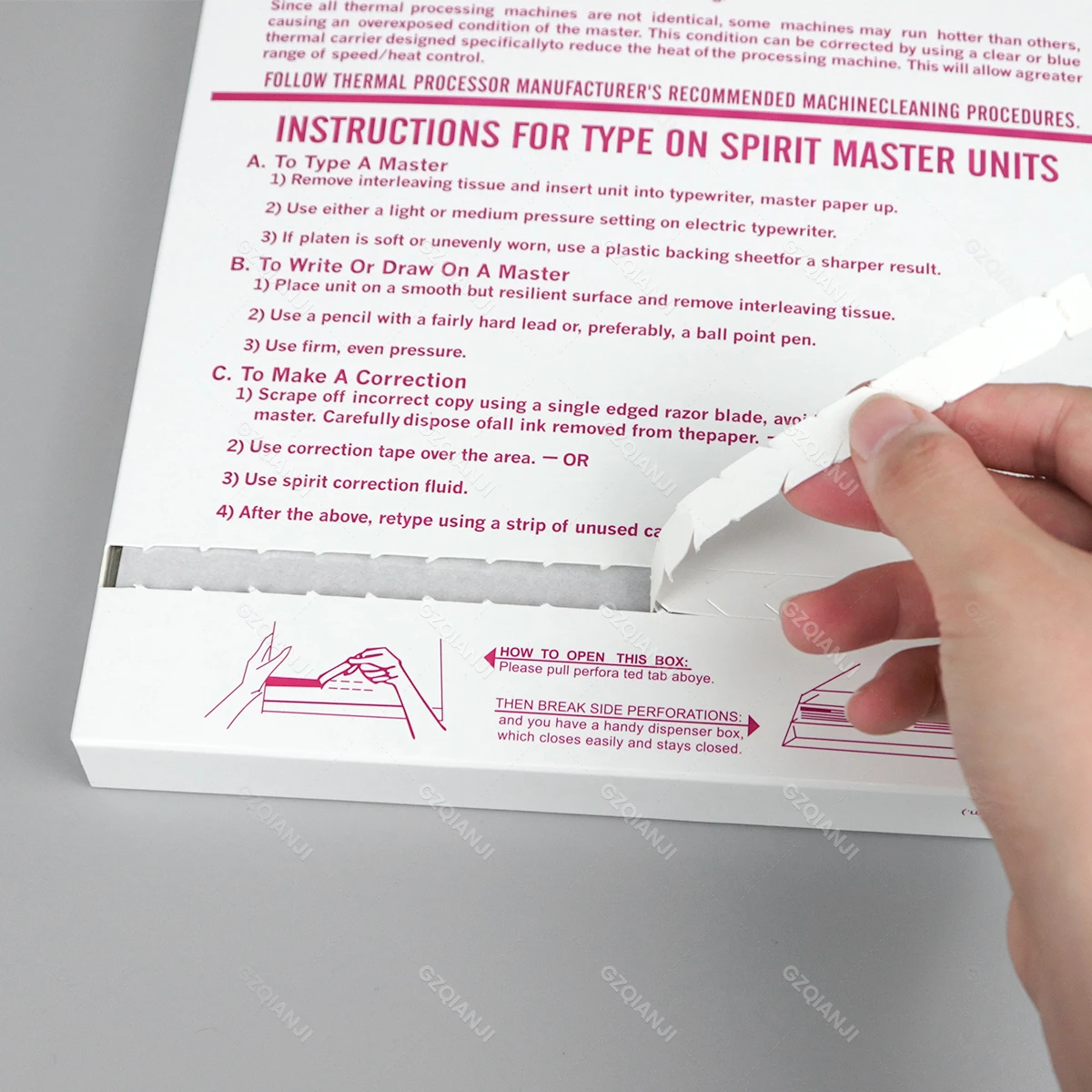 100pcs Tattoo Transfer Paper Spirit Master Tattoo Stencil Copier Carbon Thermal Paper For Tattoo Printer A4 Paper Size