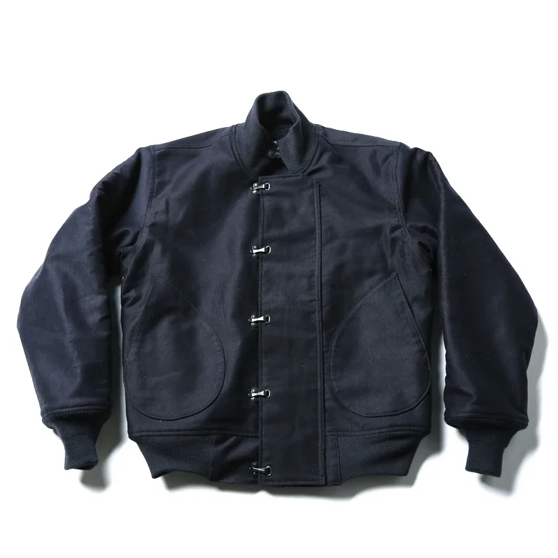 Rugged Bronson USN 1943 Model Deck Hook Jacket Jungle Cloth Winter Men's Woolen Lined Coat 3
