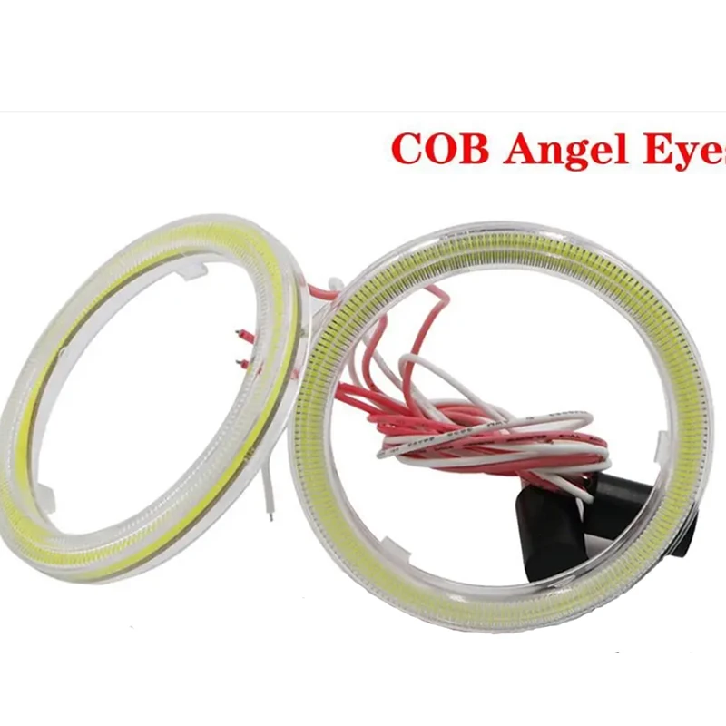 รูปสินค้า แหวนไฟ LED COB สำหรับตกแต่งไฟหน้ารถยนต์