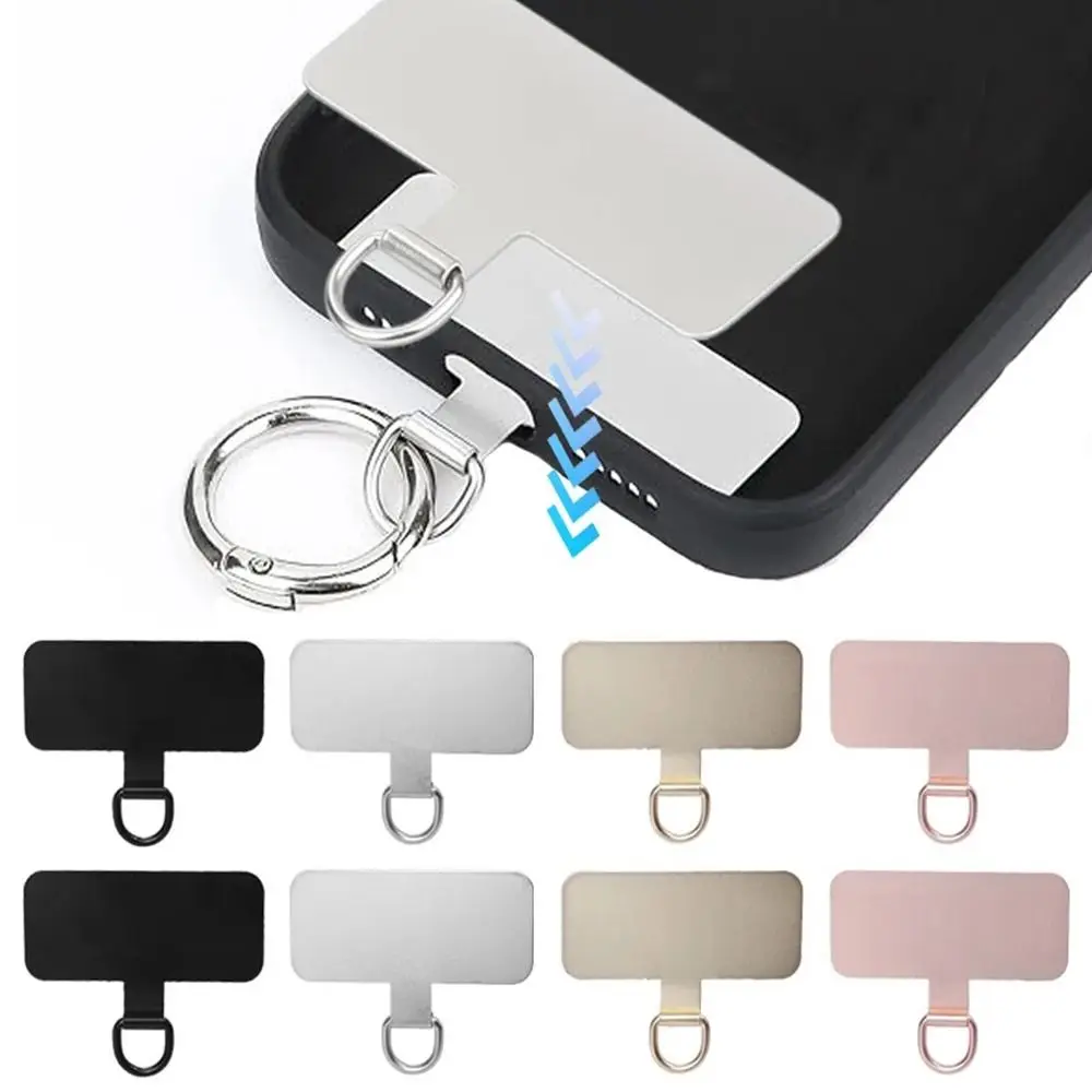 Universal Metal Phone Lanyard Card Holder with Tether Tab