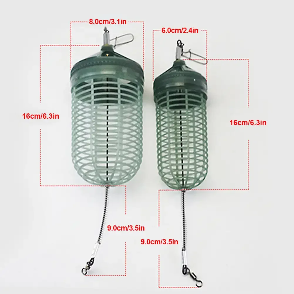 1Pc Adjustable  Fishing Bait Trap Cage Luminous Fishing Bait Trap Basket Attract Fish Shrimp Earthworm Tackle Accessories Tool