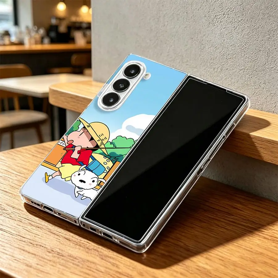 Shinchan & Shiro Themed Foldable Phone Case