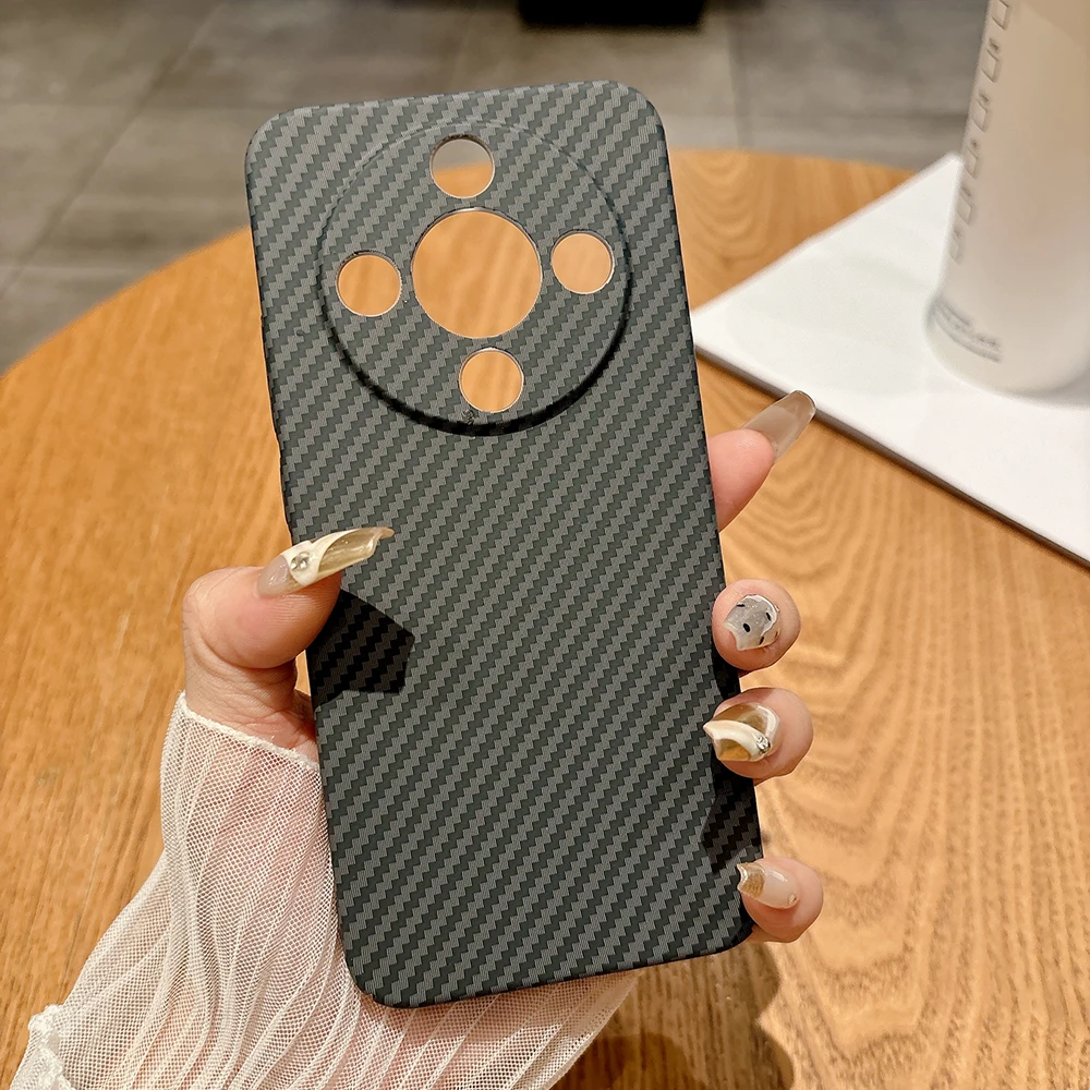 Ultra-Thin Carbon Fiber Texture Protective Case with Color Collision Design