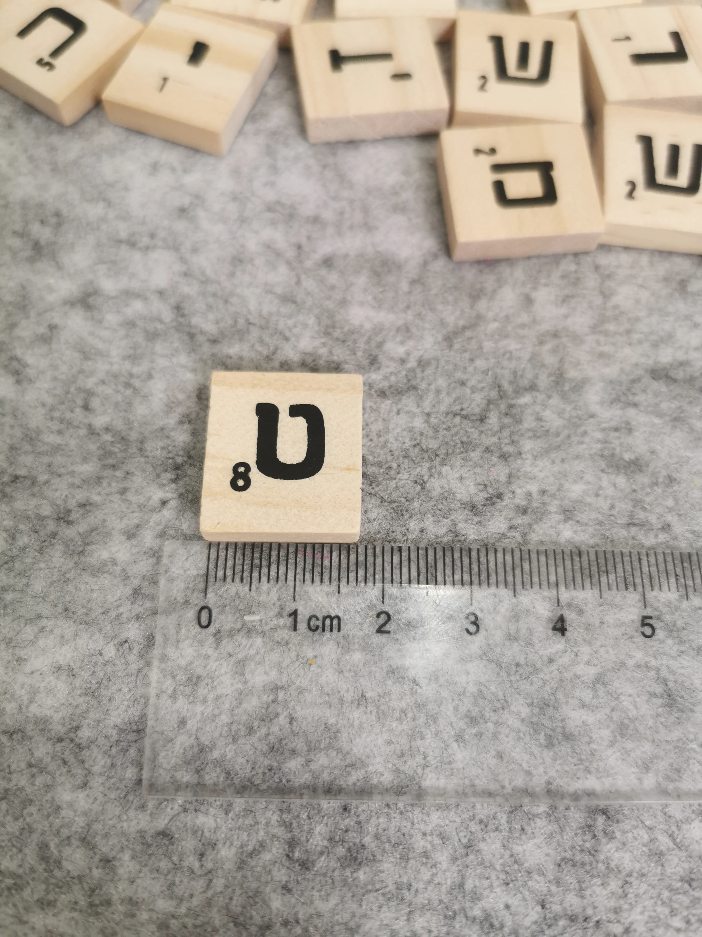 98pcs Scrabble Tiles Alphabet Wood Tiles In Hebrew Letter Crosswords Board  Game Letter Puzzle Wooden Toys for Kid Favors