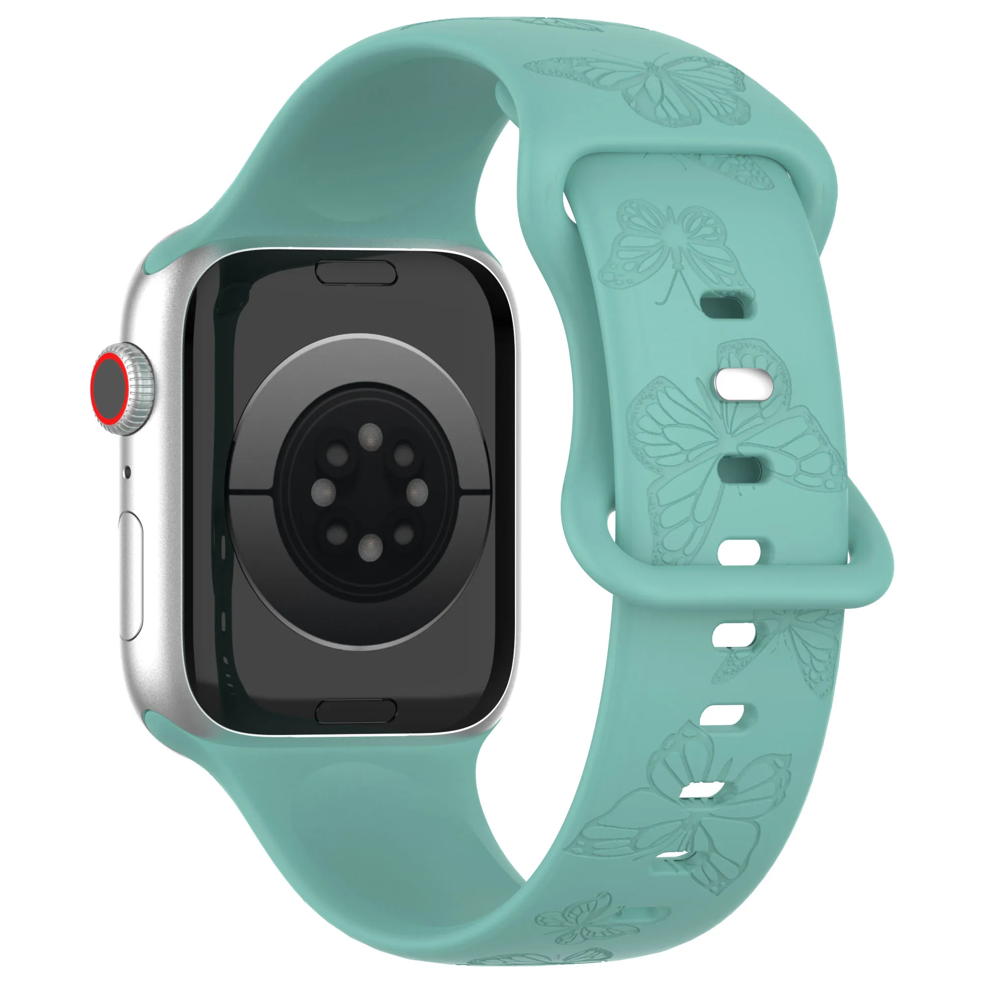 Premium Soft Silicone Watch Strap with Pattern Design