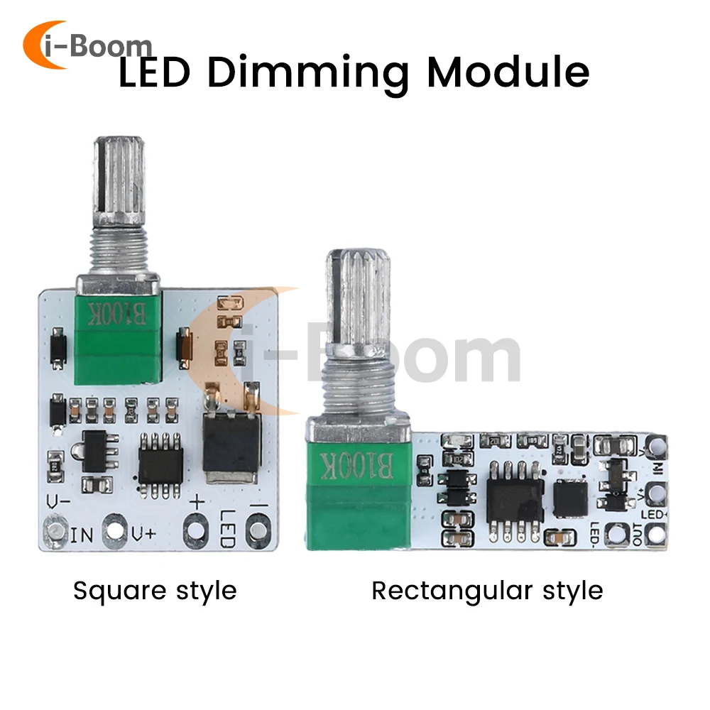 

DC3.7V-24V LED Dimmer Infinitely Variable LED Constant Voltage Dimming Module With Switch For LED Strip Controls