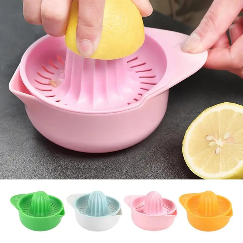 Manual juicer with bowl multifunctional citrus squeezer and container