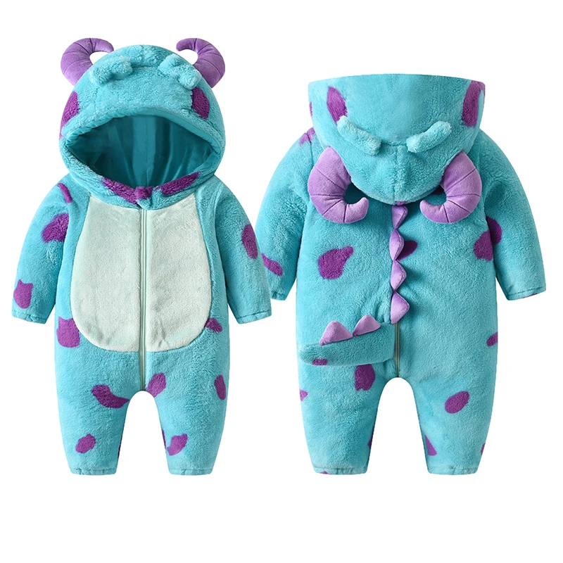 Cute Animal Costume for Toddler Baby Girl Boy Halloween Costume Long Sleeve Fuzzy Warm Fall Winter Clothes Halloween Gifts 3