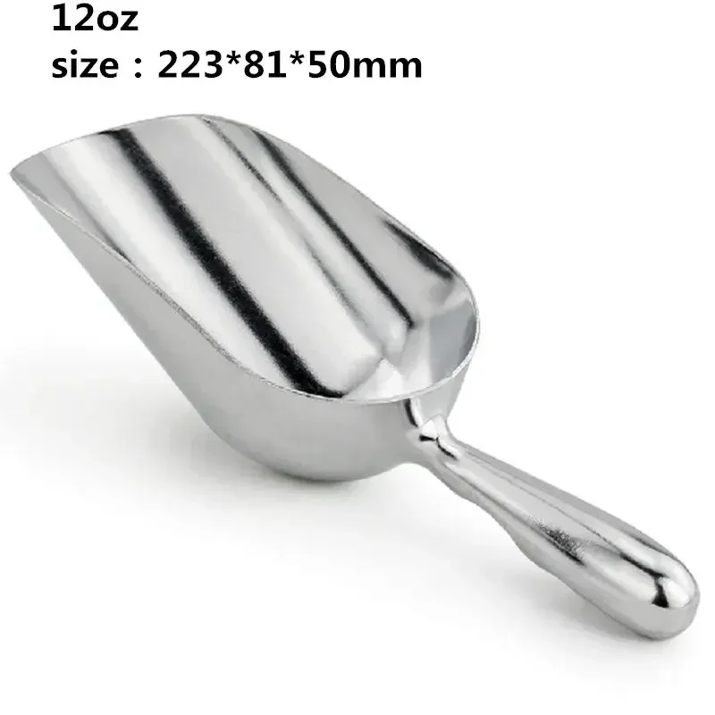 Aluminum Ice Scoop Dry Goods Shovel Bar Ice Scoop 6/12/24/38oz ice shovel scoop