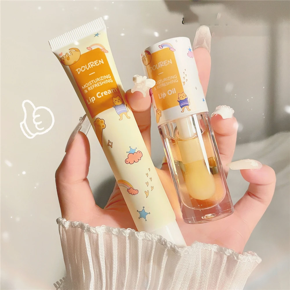 Beyprern Moisturizing Lip Oil Honey Milk Jelly Reduce Lip Wrinkles Rep