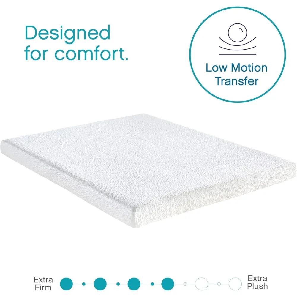 Classic Brands 4.5-Inch Cool Gel Memory Foam Replacement Mattress for Sleeper Sofa Bed Queen, Plush 6