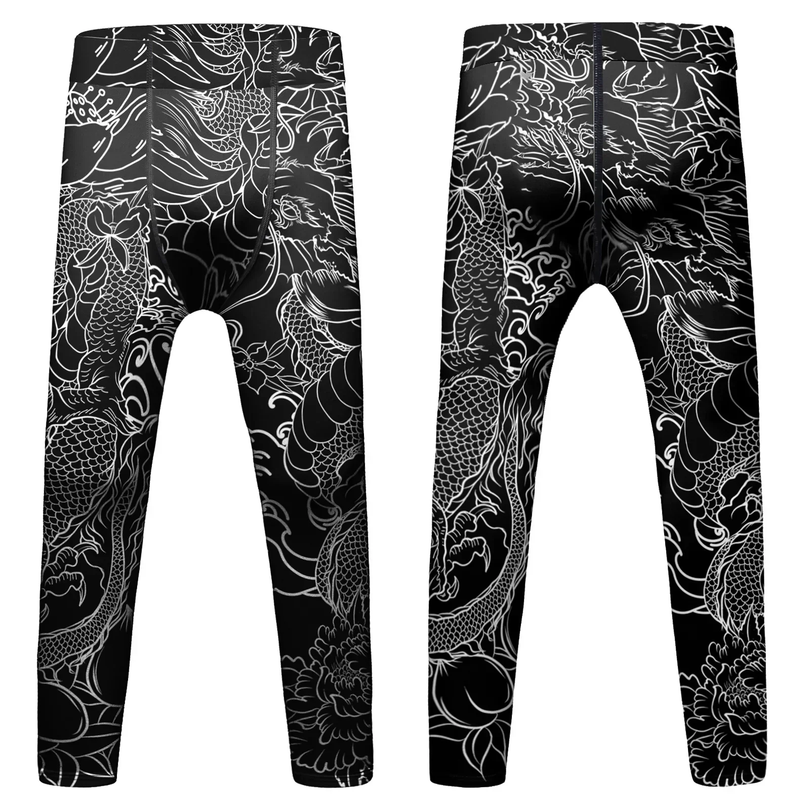 Kid's MMA Compression Leggings Quick Dry Jiu Jitsu Muay Thai Trousers Boys Children Sport Training Boxing Pants Running Tights