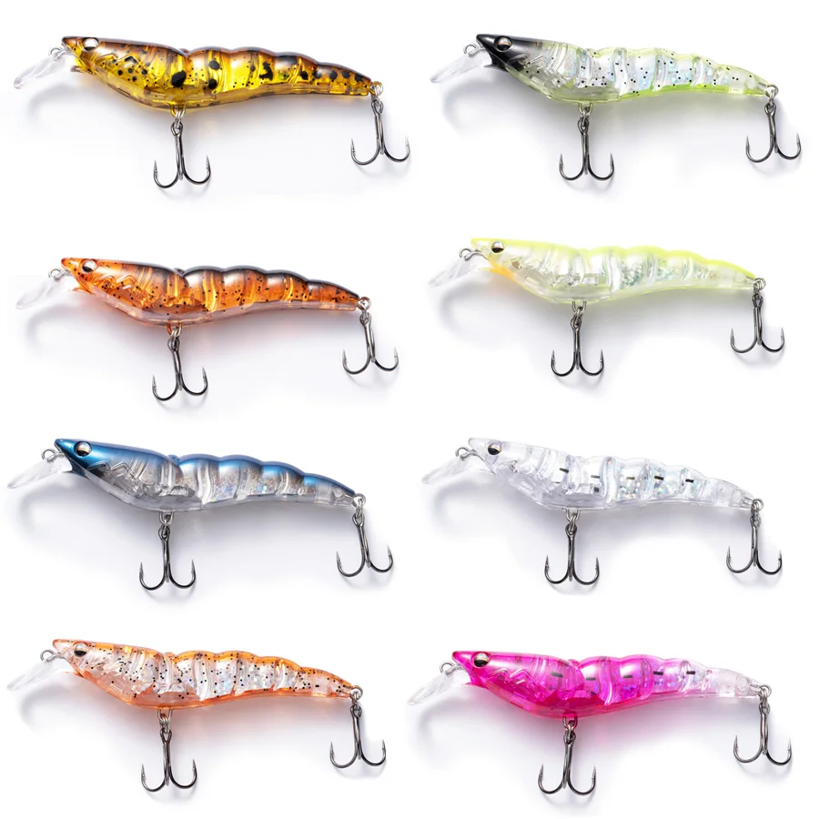 Mino Floating 13G 9CM Shrimps Lures Far Throw Simulated Fishing Lure Bait Sink