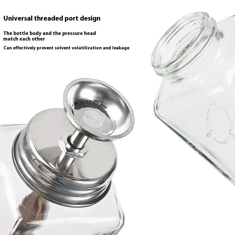 Nagel Lagerung Nachfüllbare Glas Flaschen Leere Flüssigkeit Presse Pumpe Dispenser Nail art Nagellack Entferner Reiniger Make-Up Maniküre Werkzeuge – Detail 8