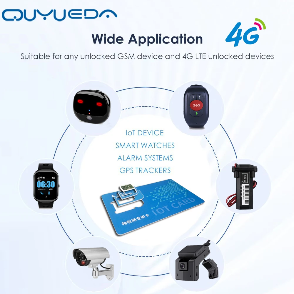 4G Sim Card Global Romaing Smart M2M IOT Card For GPS Tracker Iot Device High Speed Low Consuming Jurong 1 year internet traffic