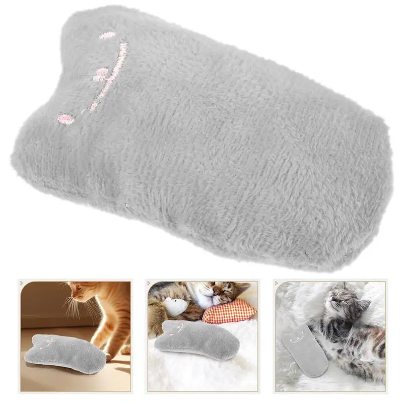 

2pcs Stuffed Catnip Toy Pet Cat Chewing Toy Plush Cartoon Teething Toy With Stuffing Crinkle Paper Cat Toys Cute Animal