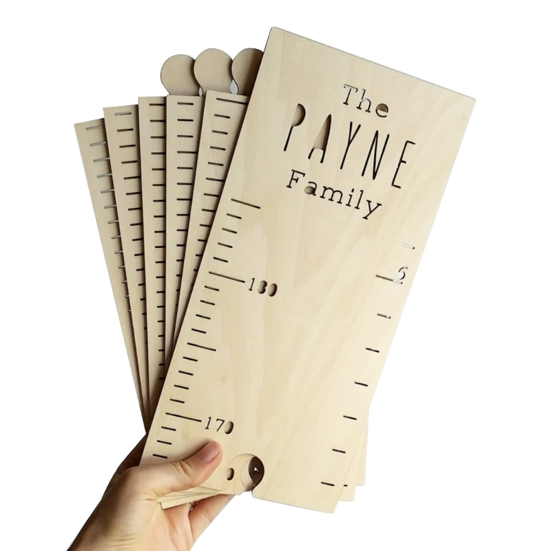 Q1QC 1Set Kids Height Growth Chart Ruler Children Height Bedroom Dormitory Household