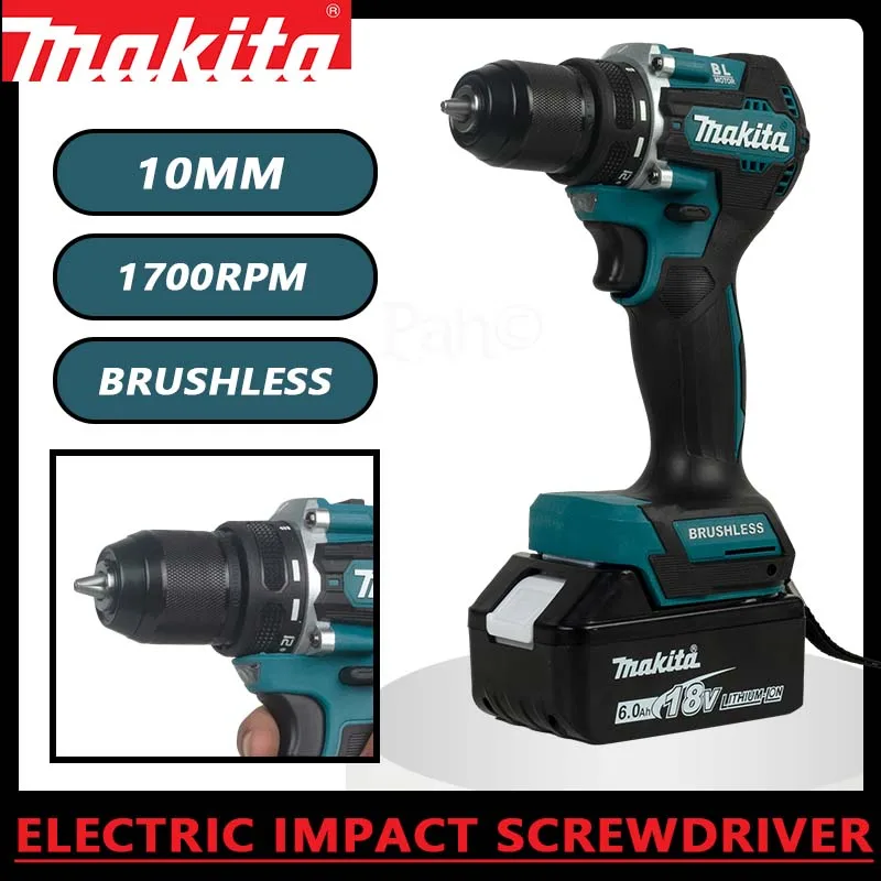 Makita DDF487-13MM Taladradora Inal Á Bria 18V Brushless Power Tool Hammer Drill  Hammer Drill Cordless  Rotary Hammer Drill 4