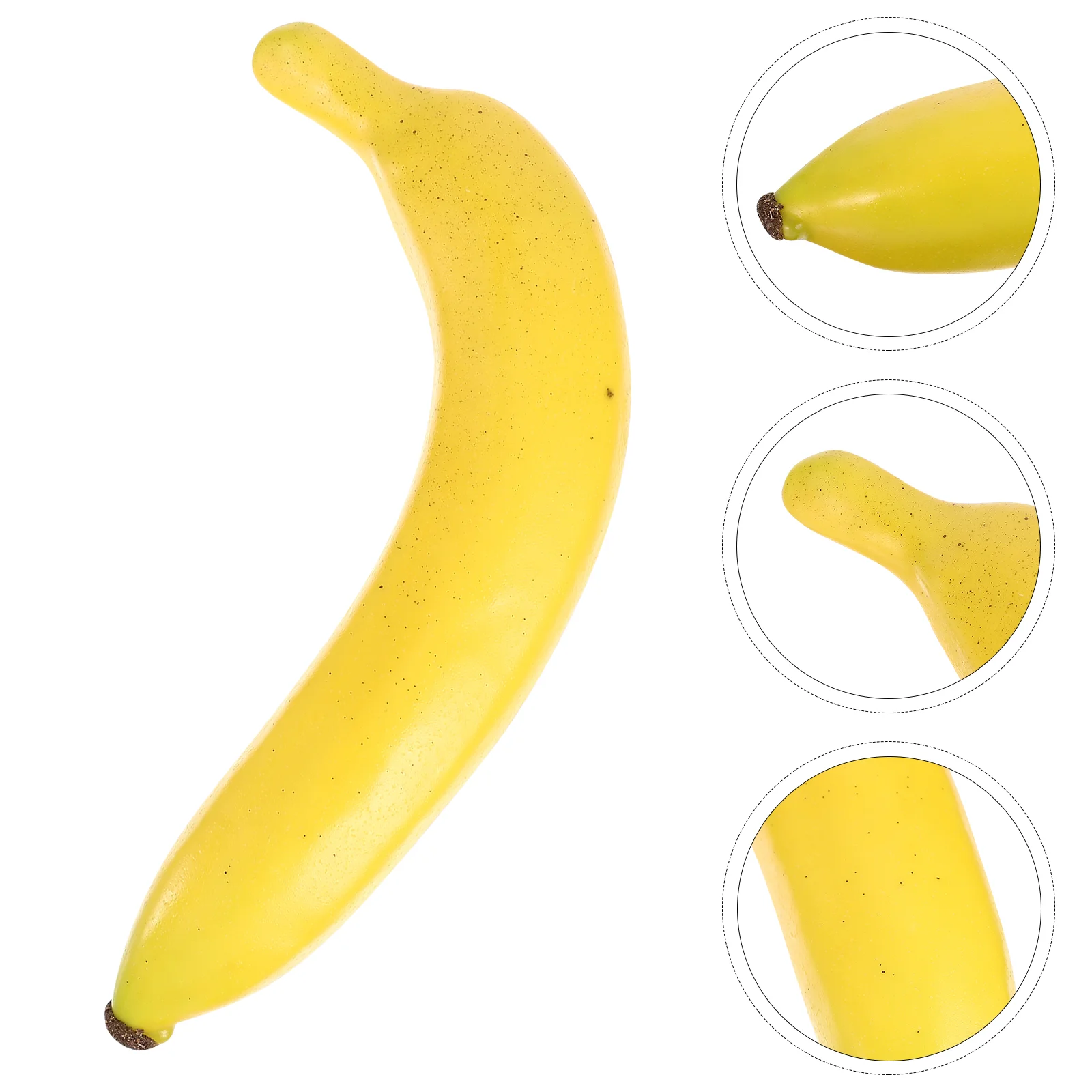 Kids Fruit Shaker Simulated Photography Early Education Props (banana)Toy Model Green Abs Baby