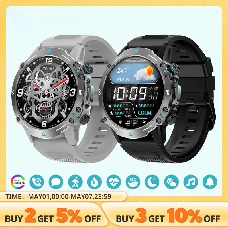 

2024New M42 Smartwatch 1.43'' AMOLED Display 100 Sports Modes Voice Calling Smart Watch Men Women Military Grade Toughness Watch