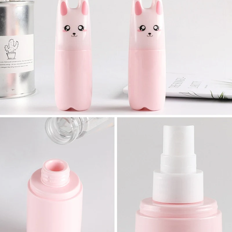 Cat Spray Bottle Portable Refillable Perfume Cartoon Atomizer Spray Water Bottles Travel Cosmetic Liquid Empty Pump Container