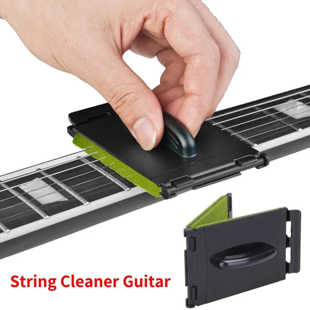 Electric Guitar Bass Strings Scrubber Rub Cleaning Tool Maintenance Care Guitar String Cleaner Accessories 1/2pcs guitar accessories,guitar string cleaner