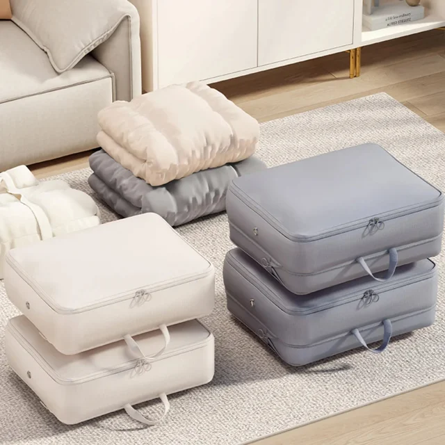 Compression Packing Cube Wardrobe Drawer Puffer Jacket  Foldable Luggage Suitcase Organizer Compressed Travel Clothes - Image 4