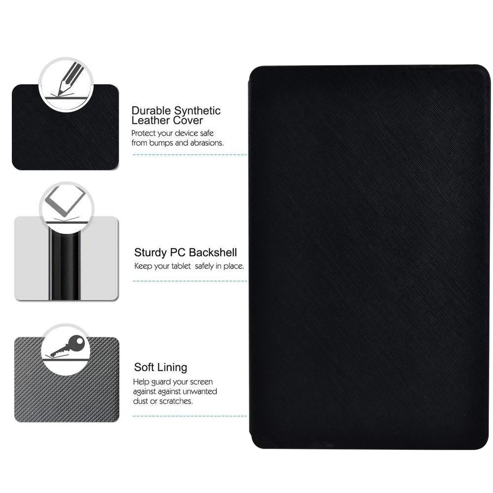 Tablets Case with Stylus for Fire HD 10 (5th/7th/9th)/Fire HD 8 (7th/8th/10th Gen)/Fire 7 (5th/7th/9th)